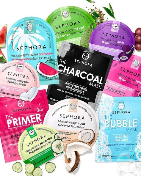 Sephora Face Mask, Koleksi Makeup, Face Mask Aesthetic, Alat Makeup, Beauty Haul, Mask Aesthetic, Sephora Skin Care, Skin Care Face Mask, Beauty Mask