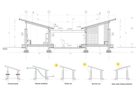 Decorative Blocks, Library Interior, Butterfly Roof, Steel Structure Buildings, Architecture Elevation, Autocad Blocks, Famous Architecture, Passive Design, Tropical Architecture