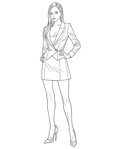 Sleek pencil dress coloring page Dress Coloring Pages, Fashion Coloring Pages, Our Mindful Life, Fashion Coloring Book, Fashion Illustration Tutorial, Fashion Illustration Collage, Fashion Drawing Sketches, Fashion Illustration Sketches Dresses, Fashion Design Collection