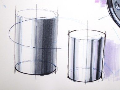 cylinders copy Inox Texture, Rendering Techniques, Sketching Tips, Texture Drawing, Music Drawings, Industrial Design Sketch, Sketches Tutorial, Sketch Markers, Marker Drawing