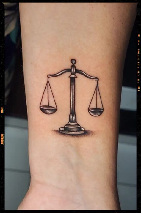 Scales Of Justice Tattoo Men, Old Scale Tattoo, Lawyer Tattoo Ideas, Law Tattoo Ideas, Lawyer Tattoo, Scales Of Justice Tattoo, Scales Tattoo, Law Tattoo, Peace Sign Tattoos