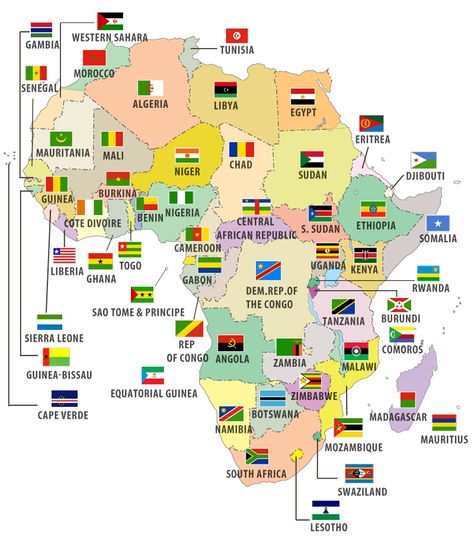 Flags of African Countries-on this site you can get any maps with or without flags! Really cool site!!! (mapsofworld.com) Map Of Africa, Africa Flag, Countries And Flags, African Flag, African Map, Geography Map, World Geography, Africa Map, Liberia