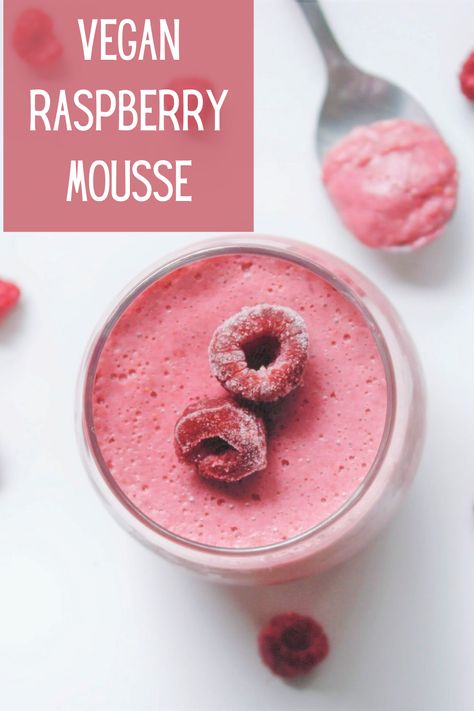 Non Dairy Dessert, Raspberry Desserts, Vegan Baking Recipes, Raspberry Mousse, Dairy Free Ice Cream, Mousse Dessert, Raspberry Recipes, Gluten Free Desserts Recipes, Gf Desserts