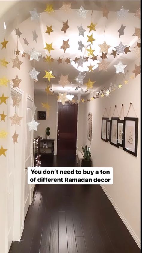 Eid Diy Decorations, Ramadan Decor Ideas, Diy Eid Decor, Diy Ramadan Decor, Eid Decoration Ideas Home, Eid Ul Adha Decorations Ideas, Ramazan Decor Ideas, Hajj Mubarak Decoration Ideas, Deco Eid Mubarak