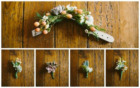 Amazing Rustic Boutonnieres Simple Wedding Boutonniere, Pink Ombre Wedding Cake, Elegant Catering, Palm Springs Garden, Pink Ombre Wedding, Wedding Succulents, Succulent Boutonniere, Wedding Cake Ombre, Wedding Cake Servings