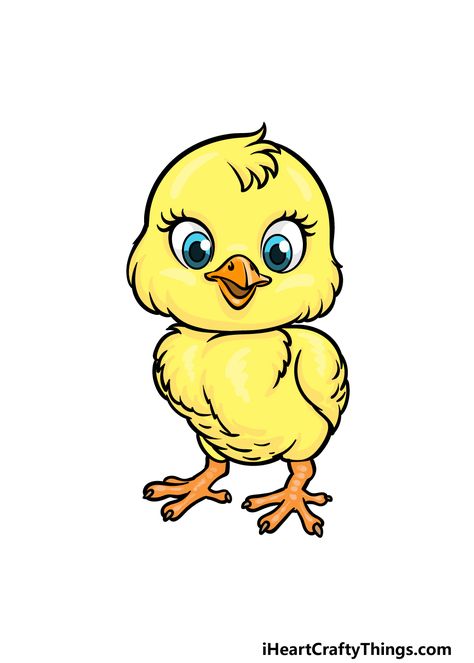 How To Draw A Baby Chick – A Step by Step Guide Chick Drawing Cute, Baby Chick Drawing, Chicks Drawing, Chick Drawing, Prehistoric Dinosaurs, Baby Chick, 3d Drawings, Drawing Easy, Baby Chicks