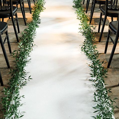 Wedding Arch Olive Branch, Garland Aisle Runner, Rustic Church Wedding, Church Wedding Decorations Aisle, Simple Church Wedding, Church Aisle Decorations, Wedding Church Aisle, Wedding Church Decor, Church Wedding Flowers