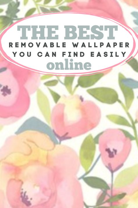 Finding affordable or budget friendly removable wallpaper isn't hard but it's nice to have an easy buying guide for the best online sources. Whether you're a renter, looking for some easy DIY home improvements or wanting to spruce up your bedroom, bathroom, kitchen or an accent wall- peel and stick wallpaper is a great option. Cheap ideas with beautiful floral, pink, green, geometric, or modern. Temporary or contact wallpaper is perfect for some DIY accent wall ideas. #diyhomedecor #wallpaper Cheap Wallpaper Ideas, Best Removable Wallpaper Bathroom, Removable Peel And Stick Wallpaper, Easy Wallpaper Application, Tips For Peel And Stick Wallpaper, Peel And Stick Removable Wallpaper, Peel And Stick Wallpaper Bathroom Ideas, Kitchen Wallpaper Ideas Accent Wall, Peel And Stick Wallpaper Accent Walls