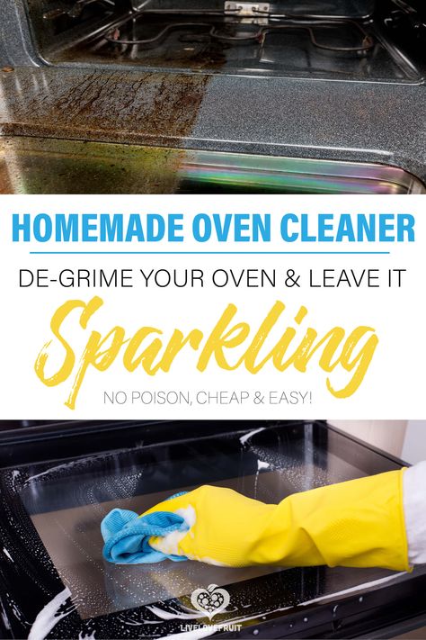 Commercial oven cleaners contain some of the most dangerous toxins that you can find. This recipe is the safer solution. (And it works!) #homemadeovencleaner #ovencleaner #oven #cleaner #DIY #homemade #oven #stove #stovecleaner #ovencleanerdiy #ovencleanerdiybest #ovencleanerhomemade #ovencleanerdiybakingsoda #homemadeovencleanerrecipe Over Cleaner Diy, Home Made Oven Cleaner Recipe, Oven Cleaners Homemade, Home Made Oven Cleaner, Easiest Way To Clean Oven, Heavy Duty Oven Cleaner Diy, Non Toxic Oven Cleaner, Oven Cleaner Diy Best, Homemade Oven Cleaner Recipe