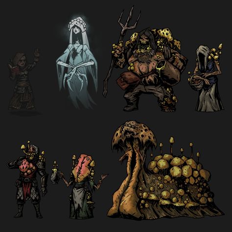 Darkest Dungeon Concept Art, Hollow Art, Darkest Dungeon, Dungeons And Dragons Game, Comic Style Art, Pop Culture Art, Fantasy Images, Demon Art, Monster Design