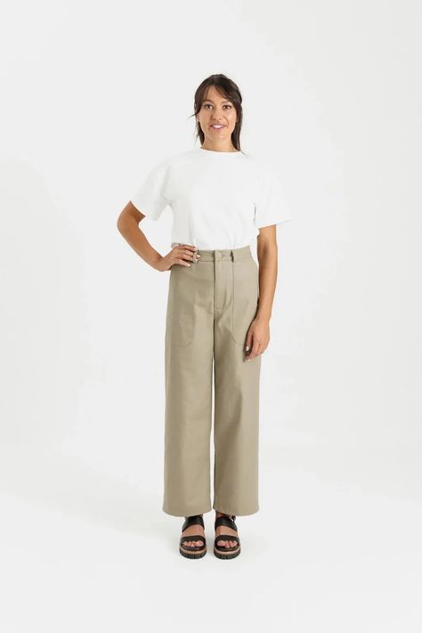 Women's Trousers & Shorts Sewing Patterns | The Fold Line – Page 2 Short Sewing Pattern, Papercut Patterns, Shorts Sewing, Metric Measurements, Utilitarian Style, The Fold Line, Long Sleeve Knit Dress, Pattern Brands, The Fold