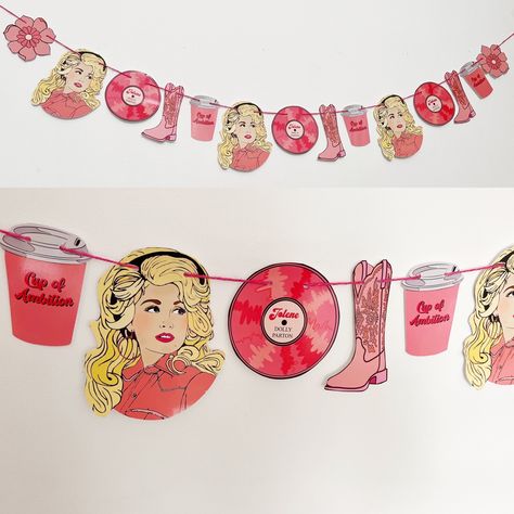 Dolly Parton Music, Dolly Parton Birthday, Country Party, 50th Bday, Cowgirl Birthday Party, Birthday Party Theme Decorations, Cowgirl Birthday, Music Birthday, 11th Birthday