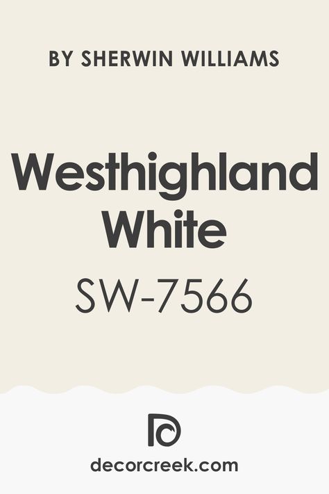 Westhighland White SW 7566 Paint Color by Sherwin-Williams - DecorCreek West Highland White Sherwin Williams Kitchen Cabinets, Sherwin Williams West Highland White, Westhighland White Sherwin Williams, West Highland White Sherwin Williams, Sherwin Williams Westhighland White, Sherwin Williams Vanillin, Eider White, Spanish Modern, Sherwin Williams Colors