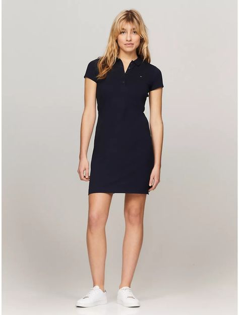 Stretch Cotton Slim Fit Polo Dress, Navy Slim Fit Polo, Soil Health, Cotton Polo, High Point, Polo Dress, A Dress, Stretch Cotton, Tommy Hilfiger, Women's Dress