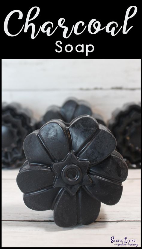 Working as an anti-inflammatory, this homemade charcoal soap recipe will help in absorbing excess oil, dirt and bacteria from your skin. https://simplelivingcreativelearning.com/homemade-charcoal-soap/ Diy Charcoal Soap, Charcoal Soap Benefits, Black Soap Recipe, Charcoal Soap Recipe, Making Charcoal, Diy Charcoal, Soap Benefits, Charcoal Bar, Cold Process Soap Recipes