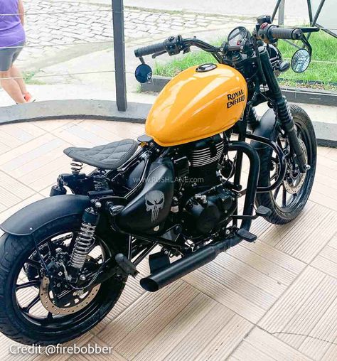 Royal Enfield Custom Bobbers, Royal Enfield Meteor 350 Modified, Royal Enfield Classic 350cc Modified, Thunderbird 350 Modified, Meteor 350 Modified, Bikes Modified, Royal Enfield Bobber, Royal Enfield Thunderbird 350, Royal Enfield Meteor 350