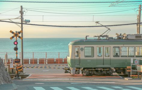 Japan Countryside, Japan Train, Scenery Photography, Japon Illustration, Japan Aesthetic, Aesthetic Japan, Kamakura, Cinematic Photography, Environment Design