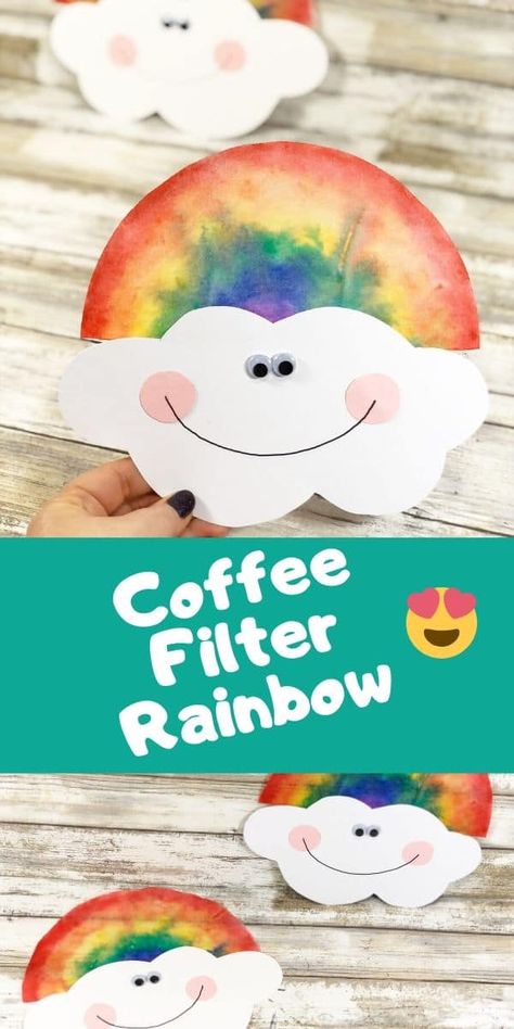 Weather Crafts, Rainbow Craft, March Crafts, Rainbow Activities, April Crafts, Art Projects For Adults, Diy Ostern, Spring Craft, Spring Preschool