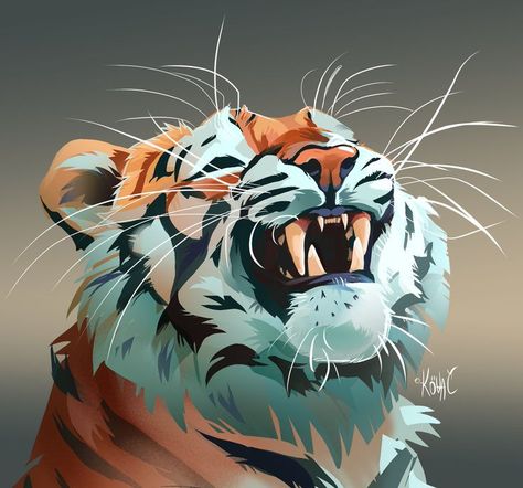 Jump Pose, Jumping Illustration, Draw Tiger, Jump Art, Jump Animation, Big Cats Art, On Twitter, Twitter