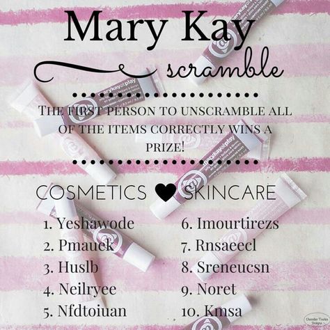 Mary Kay Facebook Party Games, Mary Kay Party Games, Mary Kay Online Party, Mary Kay Games, Mary Kay Hostess, Mary Kay Facebook Party, Mary Kay Printables, Mary Kay Business Ideas, Mary Kay Tips