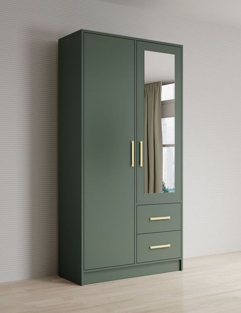 Green Wardrobe, Wooden Wardrobe Design, Almirah Designs, Bedroom Wardrobe Design, Tv Unit Furniture Design, Modern Cupboard Design, Wardrobe Door Designs, Wooden Bed Design, Wardrobe Interior Design