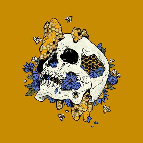 Skeleton And Flowers Drawing, Skeleton Art With Flowers, Bones With Flowers Drawing, Human Skull Illustration, Skeleton With Plants Art, Plants And Skulls Aesthetic, Human Skull Drawing, Skull Reference, Skeleton Drawings