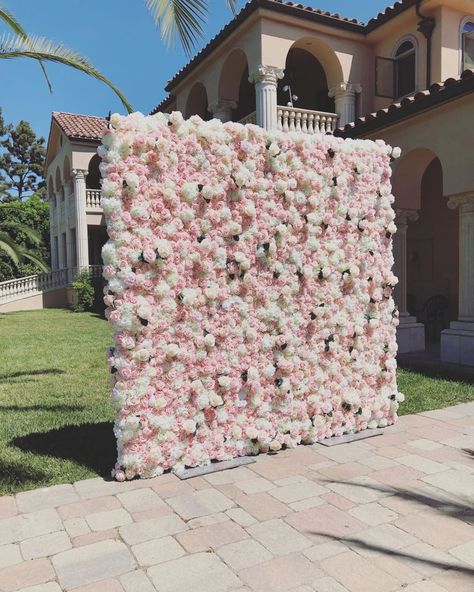 Sweet 16 Flower Backdrop, Pink Debut Backdrop, Pink Flower Sweet 16, Pink Debut Theme Backdrop, Pink Photo Booth Backdrop, Sweet 16 Flower Wall, Pink And White Flower Wall, Picture Booth Backdrops, 21st Birthday Ideas Flowers