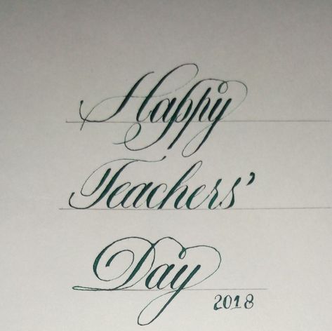 Teachers' day 2018 Happy Teachers Day Calligraphy Writing Paper, Happy Teachers Day Font Style, Happy Teachers Day Calligraphy Writing, Teachers Day Calligraphy, Happy Teachers Day Calligraphy, Teacher Calligraphy, Thoughts For Teachers Day, Different Handwriting, Happy Teachers Day Card