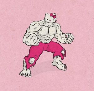 Hello Kitty Funny, Wow Photo, Zestaw Ikon, Charmmy Kitty, Kitty Drawing, Hello Kitty Drawing, Hello Kitty Art, Gym Memes, Funny Drawings