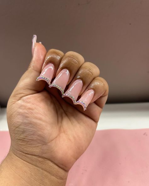 Swipe to see progress of a short duck set 🎀. #nails #prettynails #nailsofinstagram #nailsart #nailaddict #naildesigns #nailjunkie #naillove #pressons #pressonnails #nails2inspire #nailartist #nailinspo #explore #explorepage✨ #explorepage #ducknailshape #atl #atlnails #georgia #acrylic #polygel Duck Tip Nails, Set Nails, Nail Tek, Duck Nails, Drip Nails, Simple Acrylic Nails, Y2k Nails, Fall Acrylic Nails, Classy Acrylic Nails