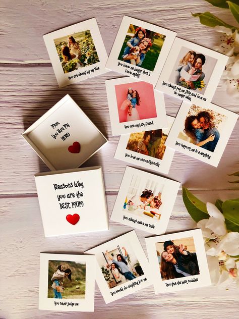 Boyfriend Photo Gift Ideas, Gift For Mum Birthday, 10 Reasons Why I Love You, Diy Gifts For Mum, Birthday Card Mum, Mom Birthday Card, Homemade Gifts For Mom, Mums Birthday, I Love You Mum