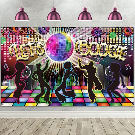 Disco Party Decorations 70s, 70s Theme Party Decorations, Disco Theme Parties Decorations, Festa Rock Roll, Dance Party Decorations, 70s Party Theme, Retro Birthday Parties, Disco Theme Party, 70s Theme Party