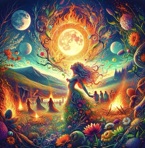 Beltane Art, Summer Equinox, Pagan Calendar, Celtic Words, Celtic Festival, Magical Tree, Spring Equinox, Bountiful Harvest, Beltane