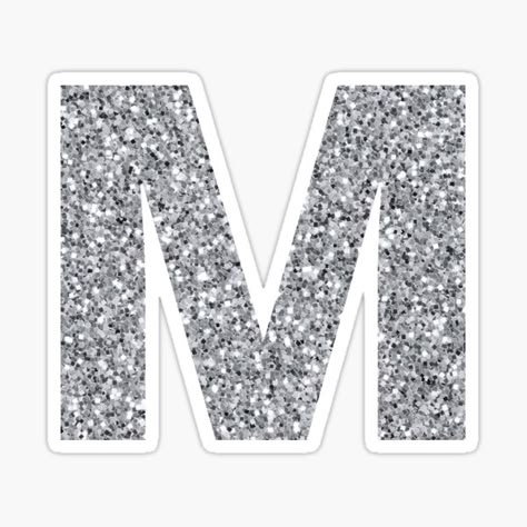 Millions of unique designs by independent artists. Find your thing. J Alphabet, 21 Diner, M Letter, Glitter Stickers, Silver Collection, College Gifts, Winter Wallpaper, Decorate Notebook, Letter Logo Design