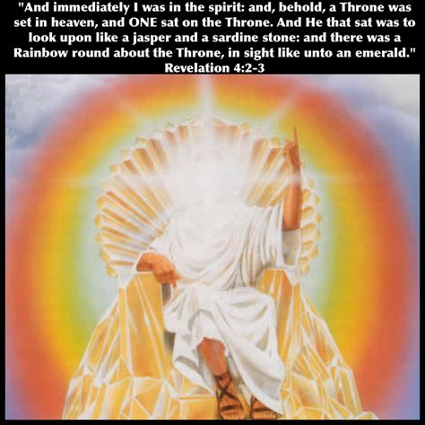 Revelation 4:2-3. The Rainbow is the Lord's Bright Morning Star, Revelation 20, Revelation 4, Jesus Christ Quotes, Christ Quotes, Tribe Of Judah, Bible Pictures, Prophetic Art, Mustard Seeds