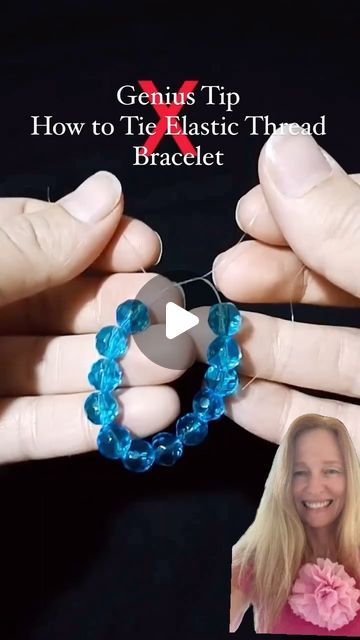 Thousands of Tips on Instagram: "Genius Tip on how to tie elastic thread bracelet   Credits:@beadingsociety Creator: -candy_shopp (youtube shorts)  #elasticthreadbracelet #diybracelet #handmadejewelry #jewelrymaking #beadjewelry #fashionaccessory #jewelrydesign #diyfashion #handmadewithlove #jewelrylover #jewelrymakingfun #jewelryaddict #jewelryobsession #jewelrycollection #jewelrytrends #jewelrylove #jewelrystore #jewelrybox #jewelrygift #jewelrygram #jewelryboutique #jewelryworld #jewelryfashion #jewelrydesigner #jewelryartist #fashionjewelry #bohochic #handmadeaccessorie" How To Tie A Jewelry Knot, Beaded Bracelets Tie Off, Tying Jewelry Knots, Craft Ideas Using Beads, Tie Off Elastic Bracelet, How To Knot Elastic Bracelet, Tying Elastic Cord Stretch Bracelets, Best Way To Tie Elastic Bracelet, How To Tie Stretchy String Bracelet