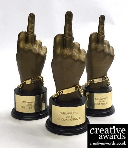 Trophy Design Ideas Creative, Award Design Trophy, Music Trophies, Nme Magazine, Teacher Awards, Award Trophy, Concert Poster Design, Award Ideas, Acrylic Awards