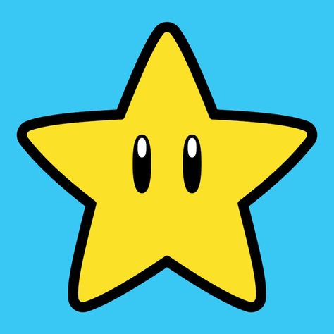 Mario Star Drawing, Star From Mario, Mario Smash, Mario Star, Art Cricut, Super Mario Nintendo, Angry Birds Party, Inktober 2024, Mario Nintendo