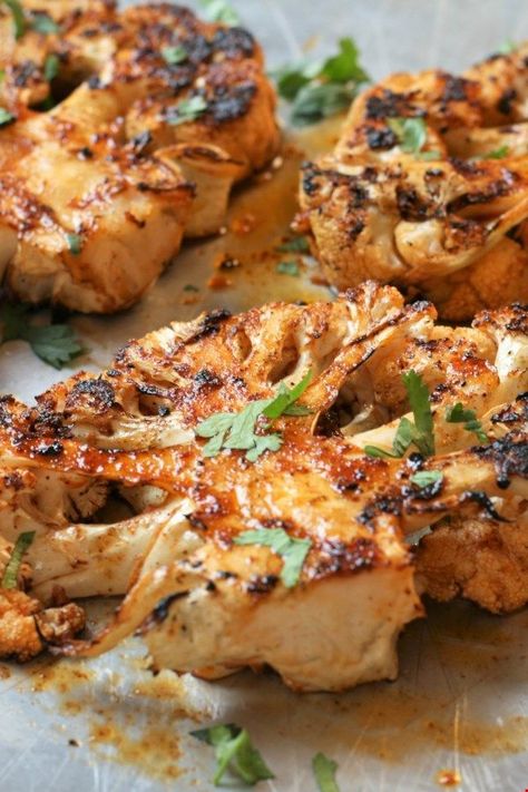 Grilling Recipes Meat, Grilled Cauliflower Steaks, Cauliflower Steaks Recipes, Grilled Cauliflower, Recipes Meat, Cauliflower Steaks, Cauliflower Recipes, Top Recipes, Grilled Vegetables