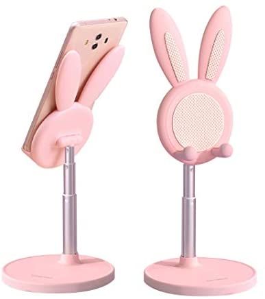 Pink Office Decor, Penyimpanan Makeup, Adjustable Phone Stand, Phone Stand For Desk, Tout Rose, Hiasan Bilik Tidur, Gamer Room Decor, Pink Office, Cute Room Ideas