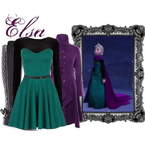 "Elsa" by merahzinnia on Polyvore | If nothing else, I really loved the clothing and the songs in that movie.... Fandom Fashion, Disney Bound Outfits, Disney Inspired Outfits, Frozen Fashion, Disney Themed Outfits, Cute Disney Outfits, Disney Inspired Fashion, Character Inspired Outfits, Idee Cosplay