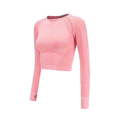 Running Outfits, Gym Tops Women, Bodybuilding Clothing, Yoga Long Sleeve, Womens Yoga Clothes, Sports Crop Tops, Long Sleeve Workout, Gym Tops, Yoga Shirts