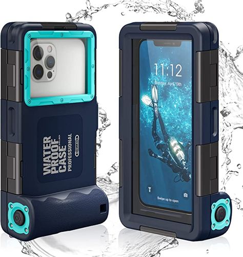 Amazon.com: Oreclriy Waterproof Phone Case, Under Water Proof Phone Case for Snorkeling Floating Diving, Underwater Case for iPhone 11/12/13/14 Pro Max XR/XS Samsung Galaxy S22/S21 Ultra/Plus Oneplus Blue : Cell Phones & Accessories Diving Underwater, Iphone 6 Covers, Water Gift, Underwater Pictures, Blue Phone Case, Phone Water, Waterproof Phone Case, New Technology Gadgets, Waterproof Camera