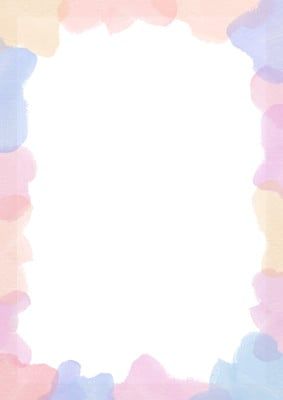 Blank Border Template, Watercolor Page Borders, Canvas Border Designs, Illustration Border Design, School Borders And Frames Aesthetic, Border Design Landscape Paper, Background For School Projects, A4 Frame Design, Pastel Border Design