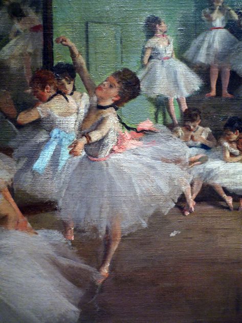 Impressionism: Degas Dance Lesson detail with Center Dancer | Learn More on… | Flickr Degas Ballet, Ballerina Wallpaper, Degas Ballerina, Degas Dancers, Degas Paintings, Ballet Painting, Ballerina Wall Art, Dancer Painting, Ballerina Art