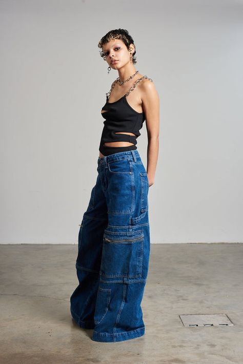 Inside Out Jeans, Street Wear Jeans, Ragged Priest Jeans, Cool Jeans, Ragged Jeans, Moda Curvy, Skater Jeans, Moda Denim, Combat Style