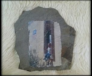 Photographs on Stone Upcycling, Slate Tile Crafts, Slate Shingles, Slate Roof Tiles, Slate Rock, Slate Art, Mod Podge Crafts, Foto Transfer, Tile Crafts