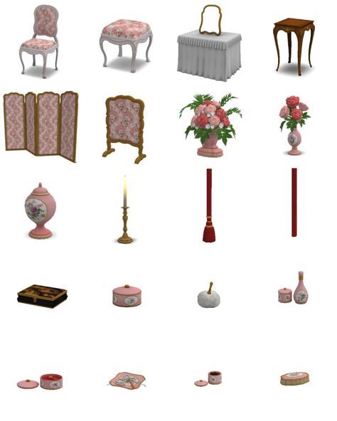 The Sims 4 Cc Victorian Furniture, Sims 4 1800s Furniture, Sims Blender, Sims 4 Victorian House, Sims 4 Decades Challenge, Sims Medieval, French Royalty, Royal Furniture, The Sims 4 Packs