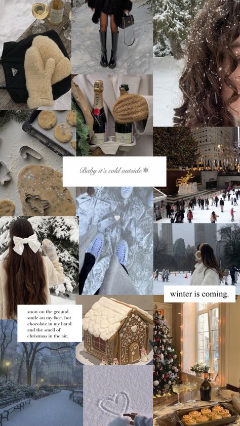 Winter Wallapers Aesthetics, Wintercore Aesthetic Wallpaper, December Lockscreen Aesthetic, Christmas Lockscreen Collage, Winter Words Aesthetic, Winter Days Aesthetic, December Aesthetic Collage, Winter Aesthetic Phone Wallpaper, January Collage Wallpaper