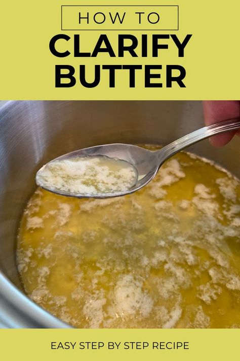 How To Clarify Butter, Clarified Butter Recipe, Clarify Butter, Compound Butter Recipe, Making Ghee, Butter Recipes, Whole30 Recipes, Seafood Boil, Marinade Recipes